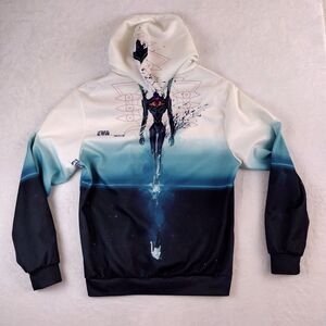 Eve Evangelion Manga Anime Graphic Hoodie Sweatshirt XXL Unisex